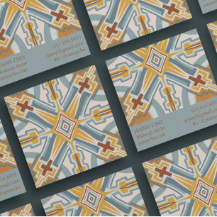 Geometrisch voor Santa Fe-Tegels Vierkante Visitekaartje