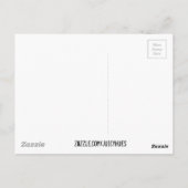 Geometrisch vormpatroon in zwarte en witte driehoe briefkaart (Achterkant)