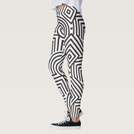 Geometrisch vormpatroon leggings (Links)