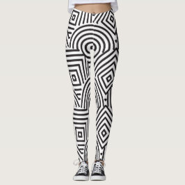 Geometrisch vormpatroon leggings