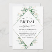 Geometrisch vrijgezellenfeest Eucalyptus Greenergy Kaart (Voorkant)