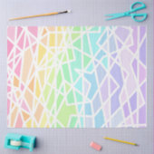 Geometrisch weefselpapier voor regenbooggradiënt tissuepapier (Craft)