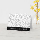 Geometrisch Welkom bij het Team New Employee Kaart (Gele Bloem)