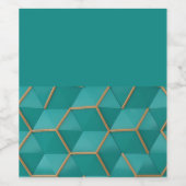 geometrisch wijn etiket (Enkel label)