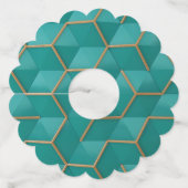 geometrisch wijnglaslabel (Voorkant)