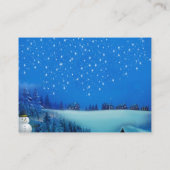 Geometrisch - Winter-Gold Fantasy Theme Informatiekaartje (Achterkant)