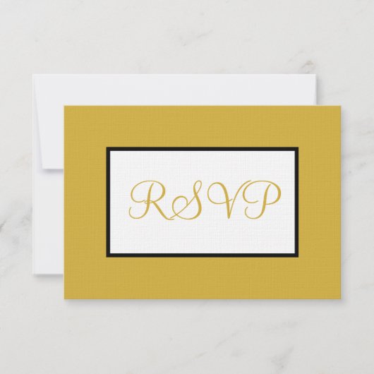 Geometrisch Wit Goud RSVP (Voorkant)