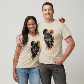Geometrisch Wolf T-Shirt | Minimalistisch Grafisch (Unisex)
