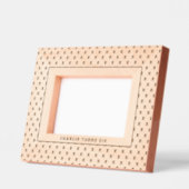 Geometrisch X-patroon met tekst Gegraveerde Lijstjes (Links)