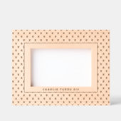 Geometrisch X-patroon met tekst Gegraveerde Lijstjes (Voorkant)