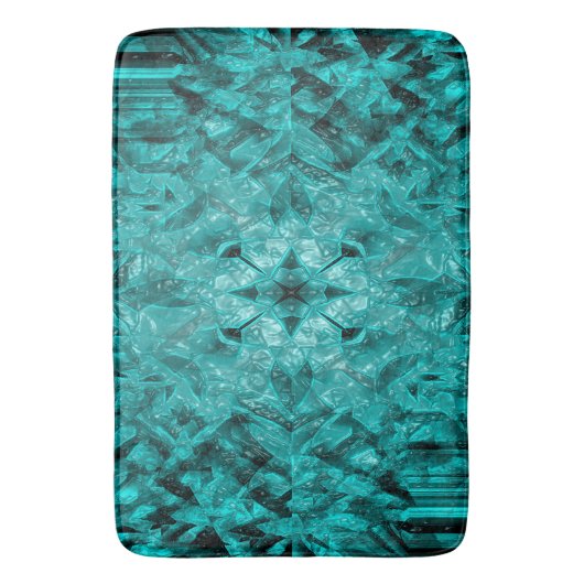 Geometrisch Zee..... Badmat (Voorkant Verticaal)