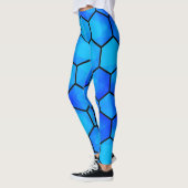 Geometrisch zeshoekig naadloos patroon leggings (Links)