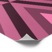 Geometrisch Zig Zag Etnisch Naadloos Poster (Hoek)