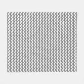 Geometrisch zigzagpatroon 2 fleece deken (Voorkant (Horizontaal))