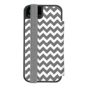 Geometrisch zigzagpatroon 2 incipio iPhone portemonnee hoesje (Agenda Achterkant)