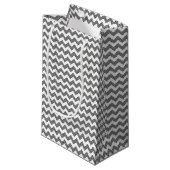 Geometrisch zigzagpatroon 2 klein cadeauzakje (Voorkant Gekanteld)