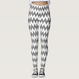 Geometrisch zigzagpatroon 2 leggings