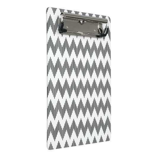 Geometrisch zigzagpatroon 2 mini klembord (Schuin)