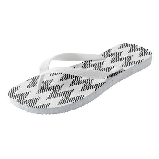 Geometrisch zigzagpatroon 2 teenslippers (Schuin)