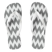 Geometrisch zigzagpatroon 2 teenslippers (Voetbed)