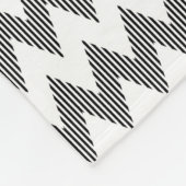 Geometrisch zigzagpatroon fleece deken (Hoek)