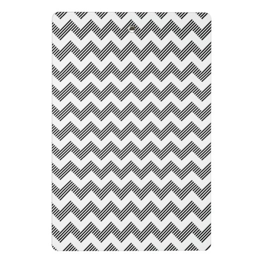 Geometrisch zigzagpatroon mini klembord (Achterkant)
