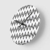 Geometrisch zigzagpatroon ronde klok (Hoek)