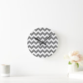 Geometrisch zigzagpatroon ronde klok (Huis)