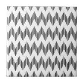 Geometrisch zigzagpatroon tegeltje (Voorkant)