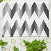 Geometrisch zigzagpatroon theedoek (Gevouwen)
