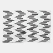 Geometrisch zigzagpatroon theedoek (Horizontaal)