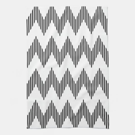 Geometrisch zigzagpatroon theedoek (Verticaal)