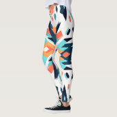 Geometrisch Zuidwest Ikat ontwerp Leggings (Links)