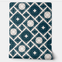 Geometrisch zwart en crèmemodern Tegel