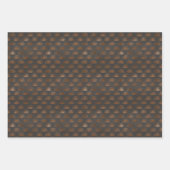 Geometrisch zwart en koper inpakpapier vel (Voorkant 3)