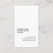 Geometrisch zwart Kraft-papier, modern Visitekaartje (Achterkant)