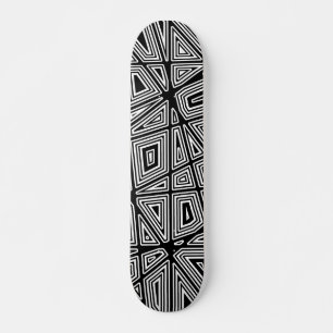 Geometrisch - Zwart op Wit Persoonlijk Skateboard