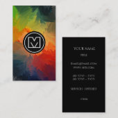 Geometrisch zwart visitekaartje (Voorkant / Achterkant)