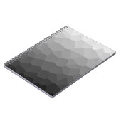 Geometrisch zwart-wit gradiënt Notitieboek (Linkerzijde)