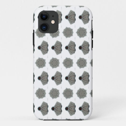 geometrisch zwart-wit hoesje (Achterkant)