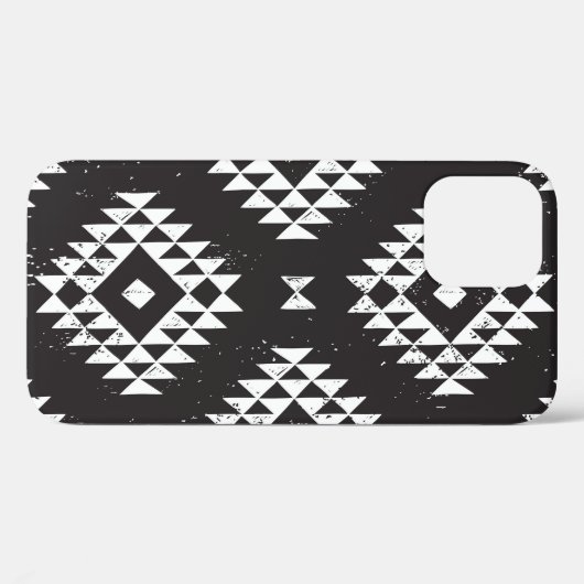 Geometrisch: Zwart-wit Tribal. Case-Mate iPhone Case (Achterkant (horizontaal))