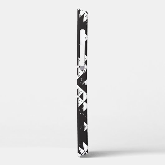 Geometrisch: Zwart-wit Tribal. Case-Mate iPhone Case (Achterkant / Links)
