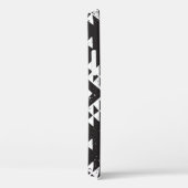 Geometrisch: Zwart-wit Tribal. Case-Mate iPhone Case (Achterkant / Rechts)