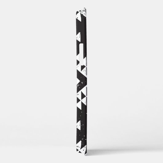 Geometrisch: Zwart-wit Tribal. Case-Mate iPhone Case (Achterkant / Rechts)