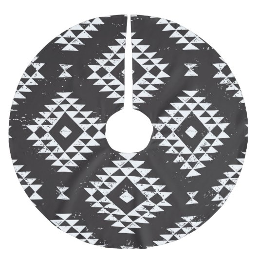 Geometrisch: Zwart-wit Tribal. Kerstboom Rok (Voorkant)