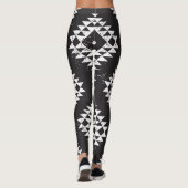 Geometrisch: Zwart-wit Tribal. Leggings (Achterkant)