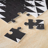 Geometrisch: Zwart-wit Tribal. Legpuzzel (Zijkant)