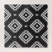 Geometrisch: Zwart-wit Tribal. Legpuzzel (Horizontaal)