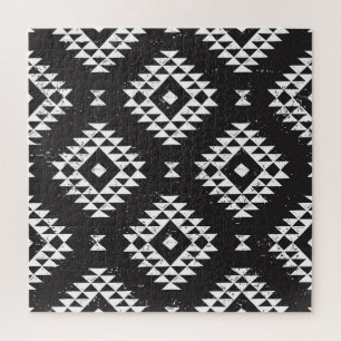 Geometrisch: Zwart-wit Tribal. Legpuzzel