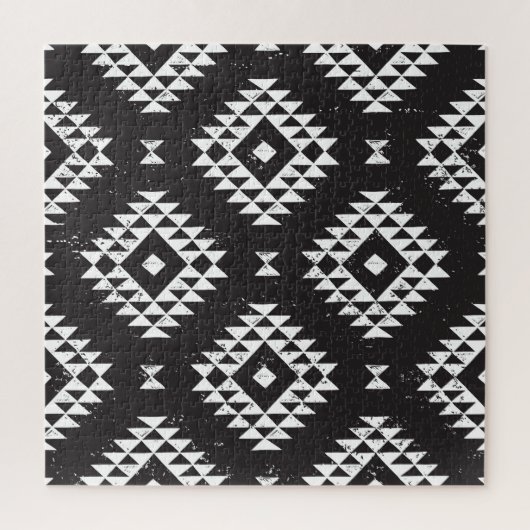 Geometrisch: Zwart-wit Tribal. Legpuzzel (Verticaal)
